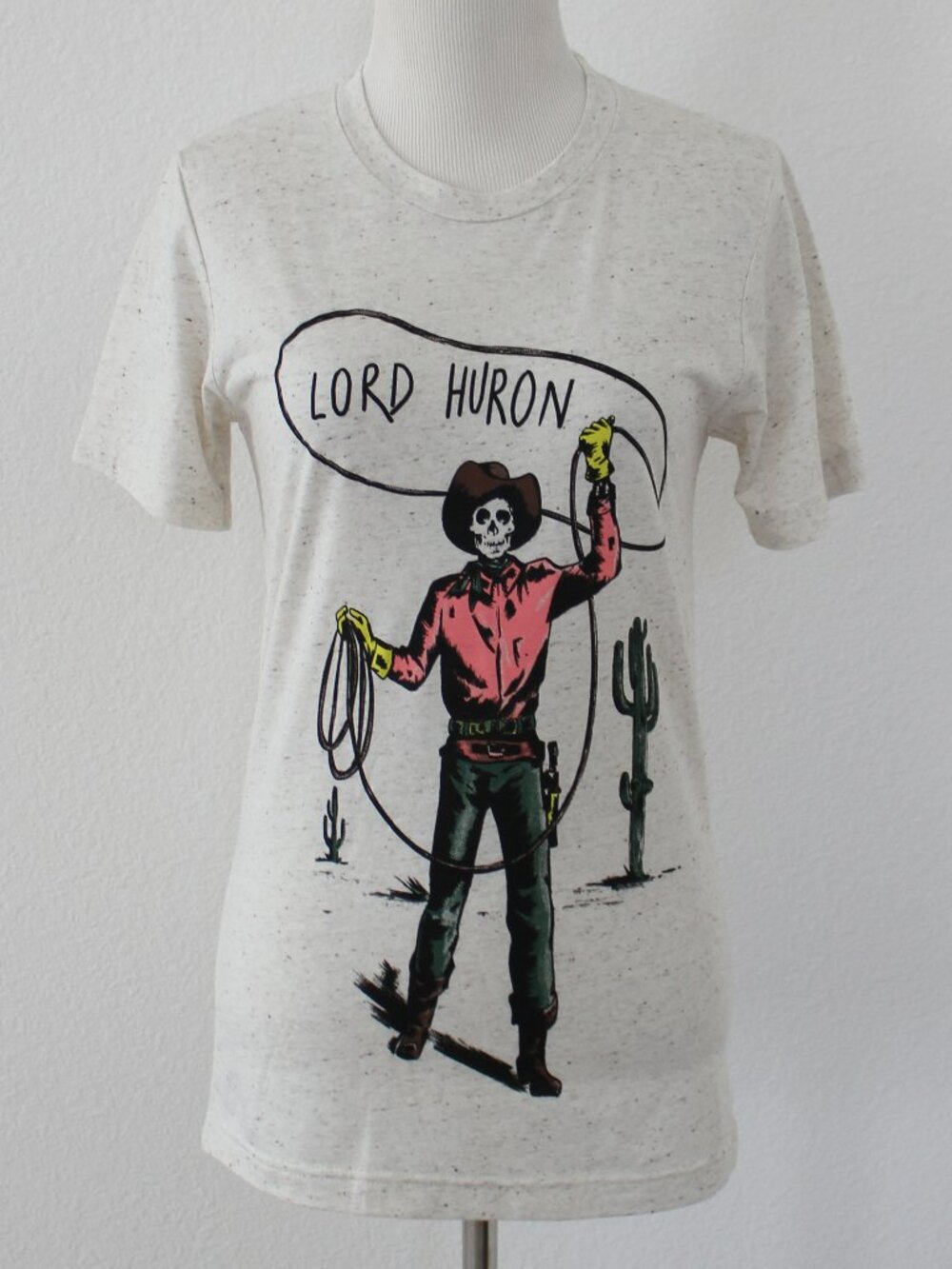 NEW Lord Huron Original Long Lost Skeleton Cowboy Desert Cactus Tee T-Shirt, XS